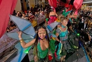 Women dressed as fairies at fantasy fest